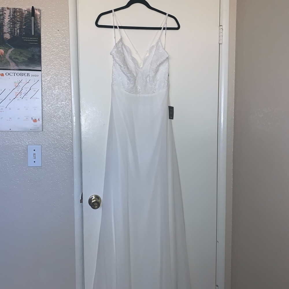 Lulus Madalyn White Lace Maxi Dress